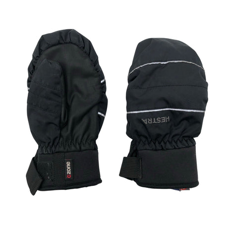 Unisex Hestra - Talvekindad, suurus 5 - 8 vuotta - Must ()