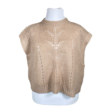 Unisex Nanso - Kootud vest, suurus 42 - Beige ()
