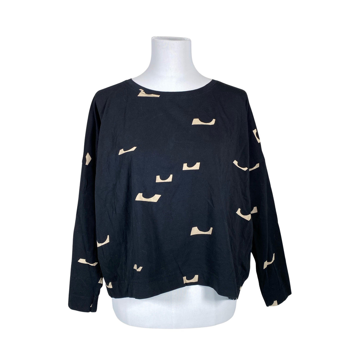Unisex Papu - Trikotaažist pluus, suurus 38 - Must (1)