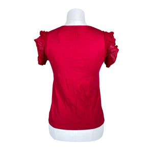 Unisex Massimo Dutti - Lühikeste käistega pluus, suurus 36 - Roosa (2)