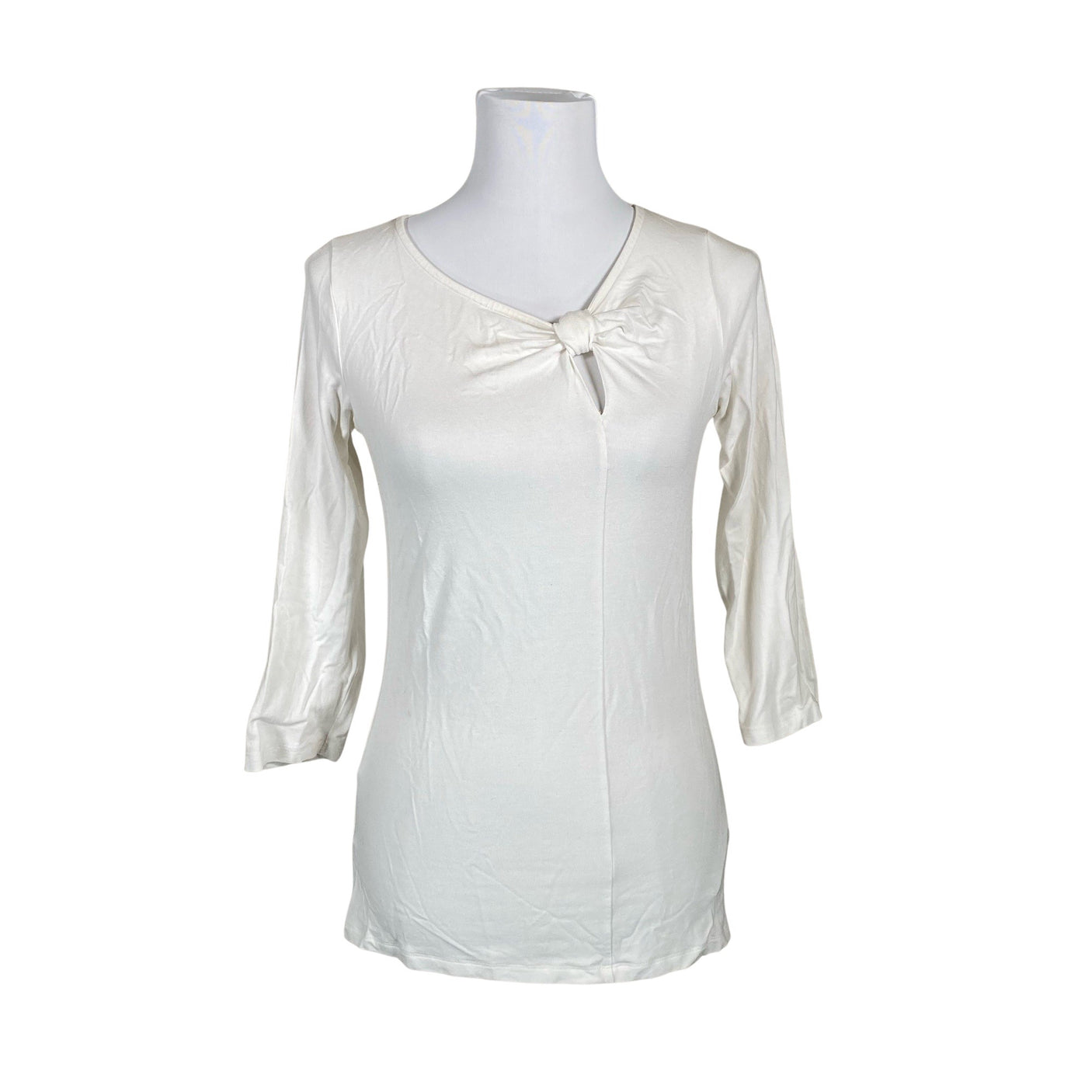 Unisex Esprit - Trikotaažist pluus, suurus 38 - Looduslik valge (1)