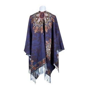 Unisex Desigual - Õlasall, suurus Maxi - Sinine (2)