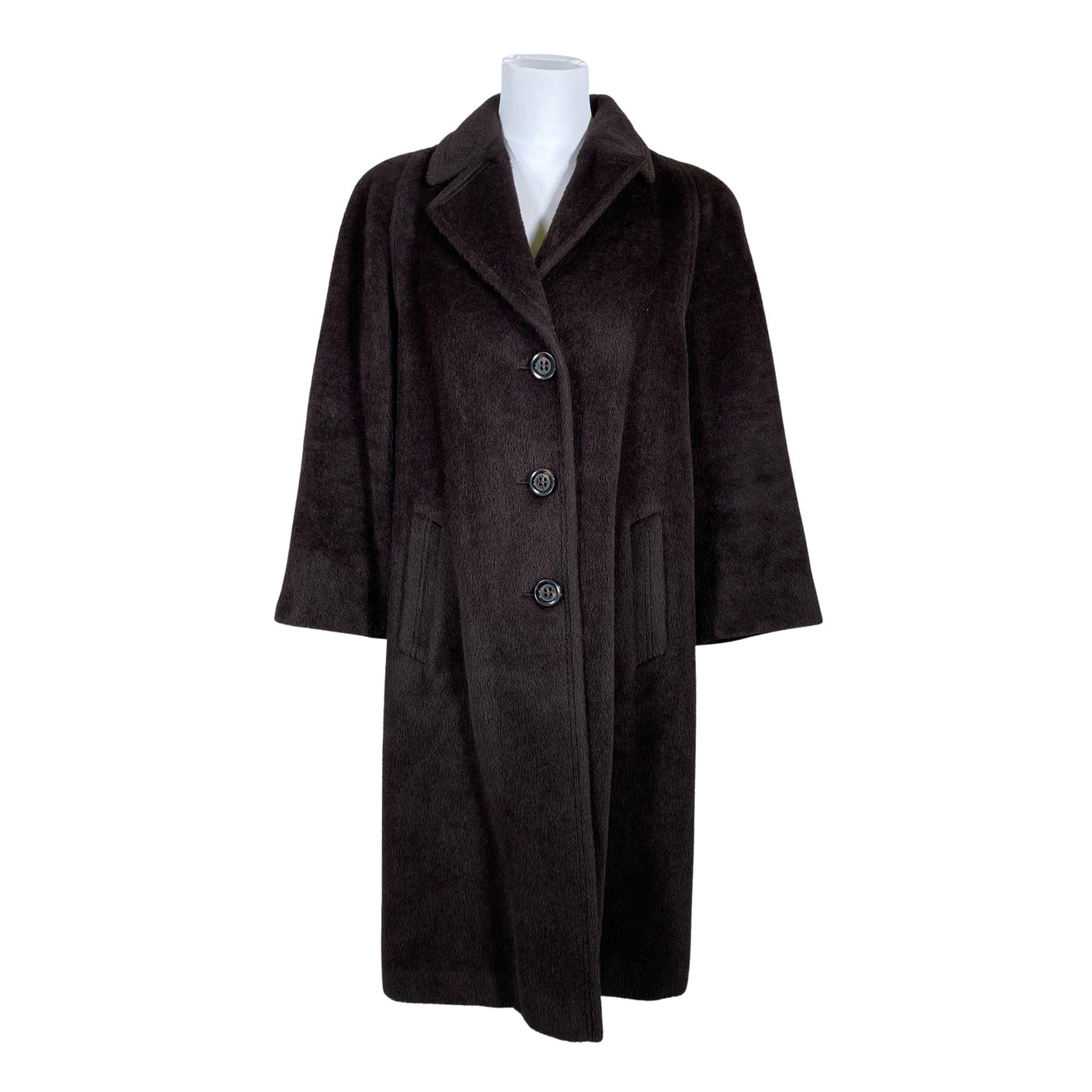 Unisex Manuela Conti - Villane mantel, suurus 36 - Pruun (1)