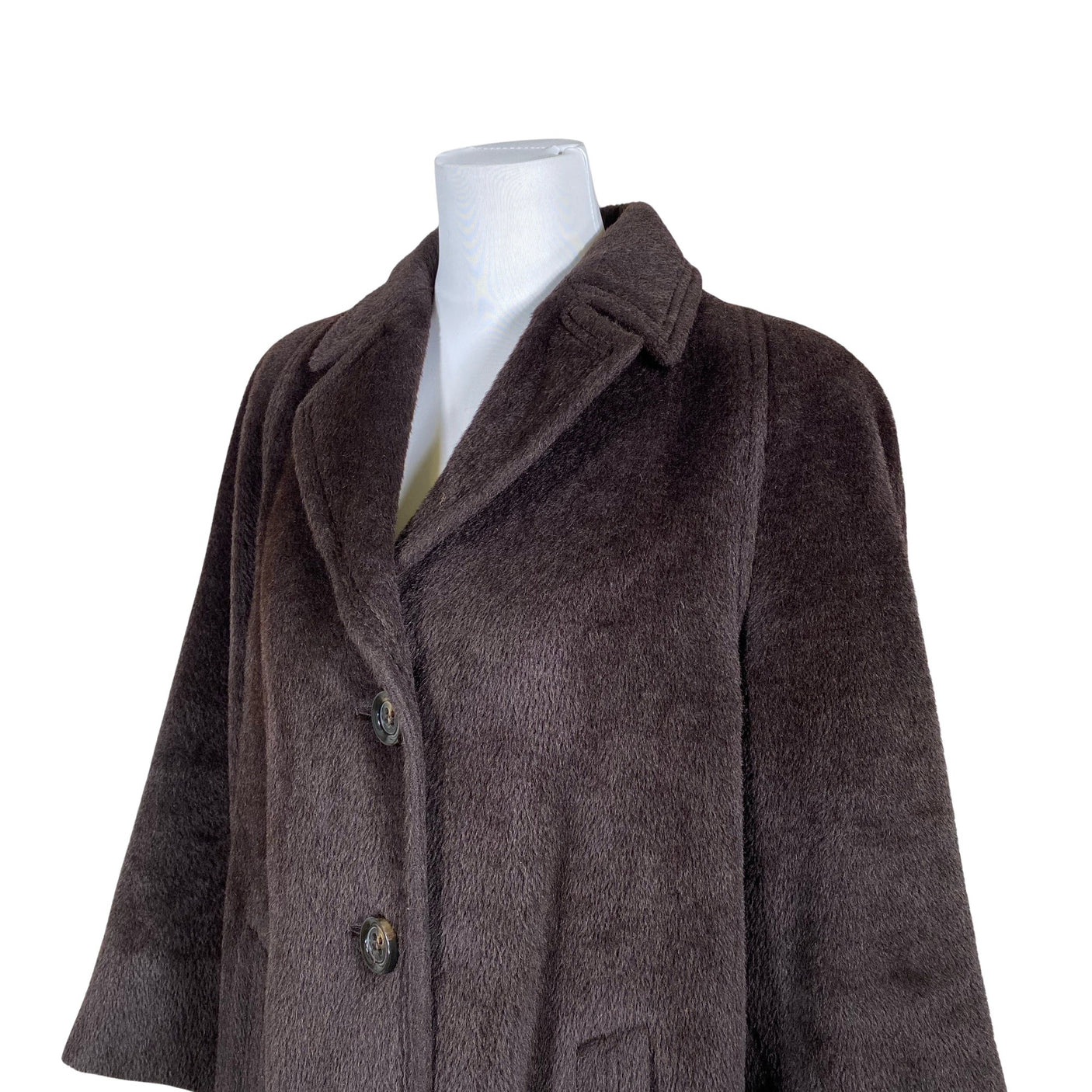 Unisex Manuela Conti - Villane mantel, suurus 36 - Pruun (3)