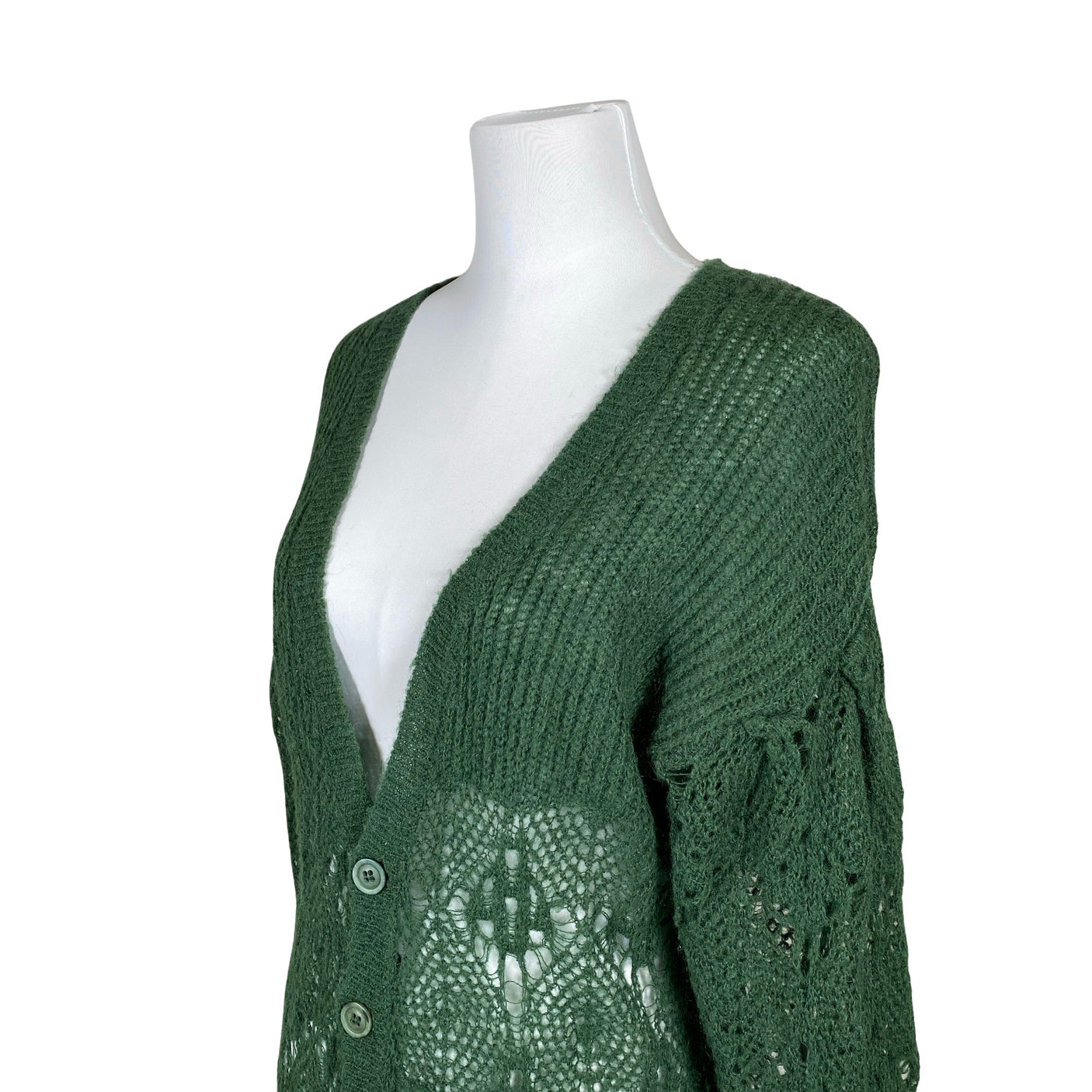 Unisex Diesel - Kardigan, suurus 34 - Roheline (3)