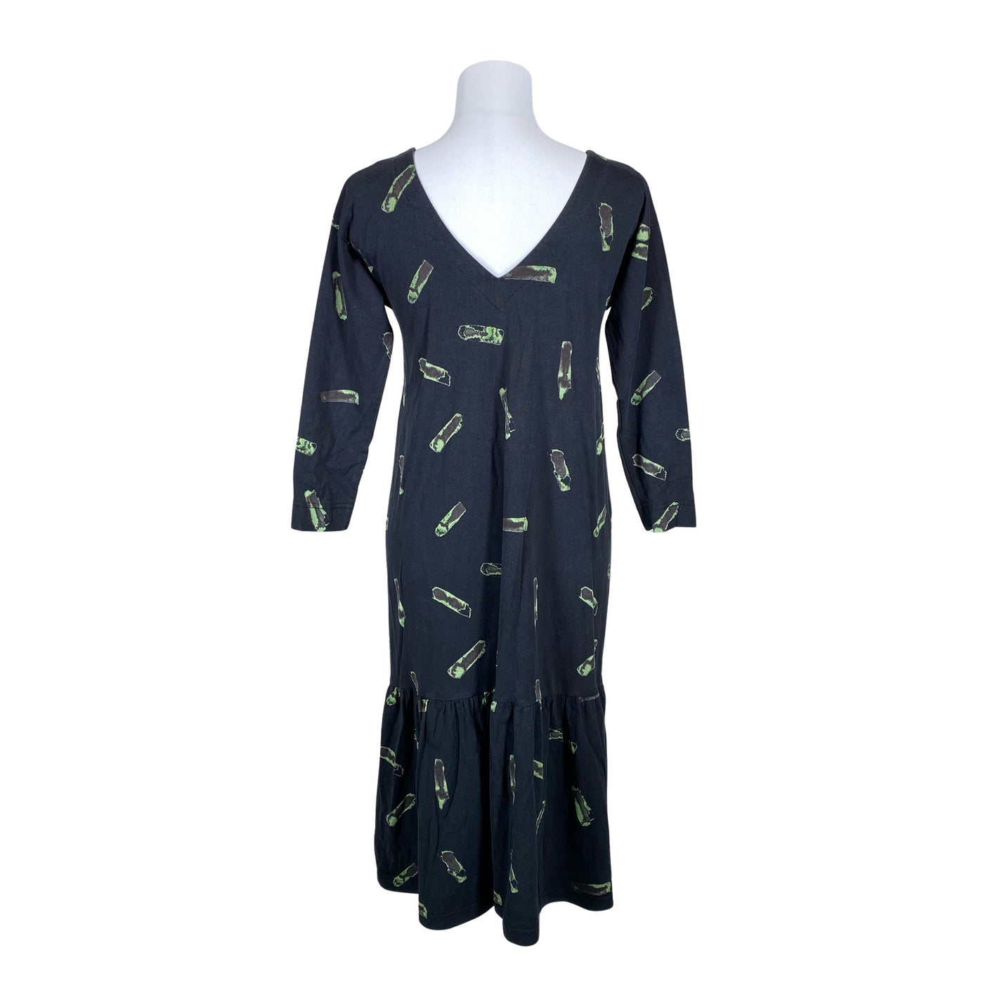 Unisex Aarrelabel - Trikotaažist kleit, suurus 36 - Must (2)