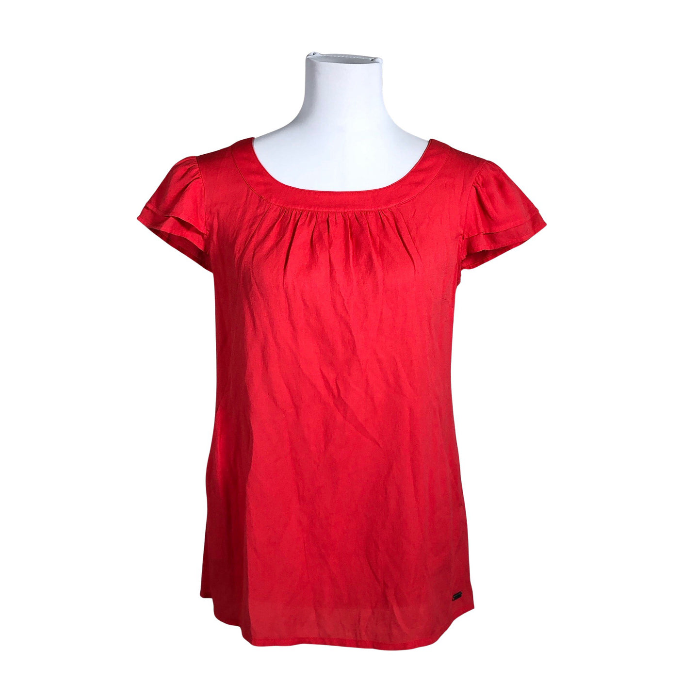 Unisex s.Oliver - Lühikeste käistega pluus, suurus 36 - Punane (1)