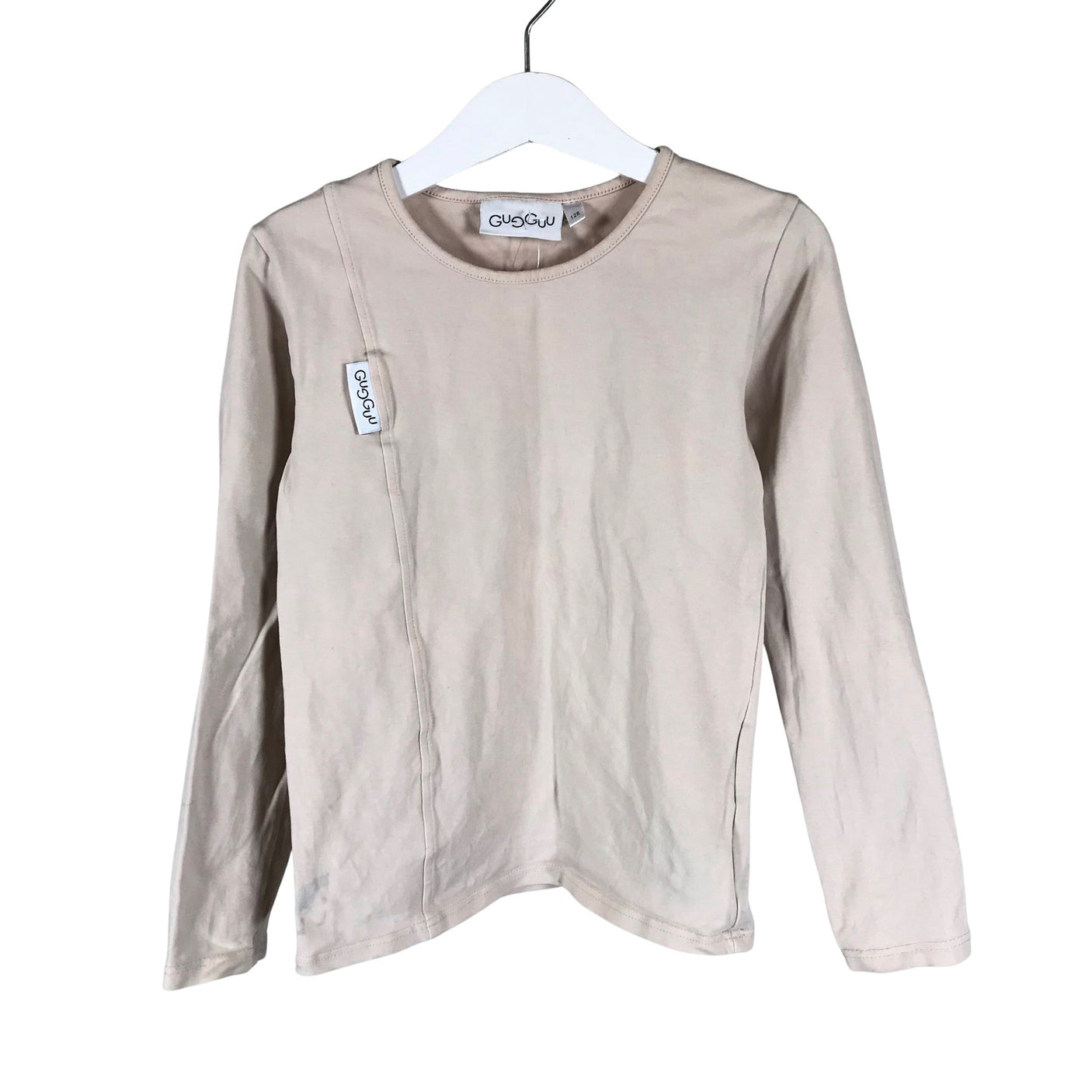 Unisex Gugguu - Trikotaažist pluus, suurus 122 - 128 - Beige (1)