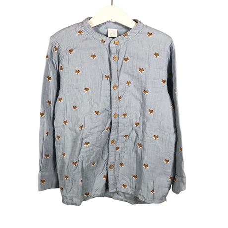 Unisex Lindex - Trikotaažist pluus, suurus 116 - 122 - Helesinine ()