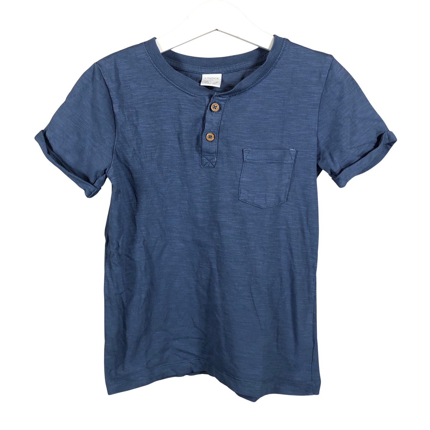 Unisex Lindex - T-särk, suurus 110 - 116 - Sinine (1)