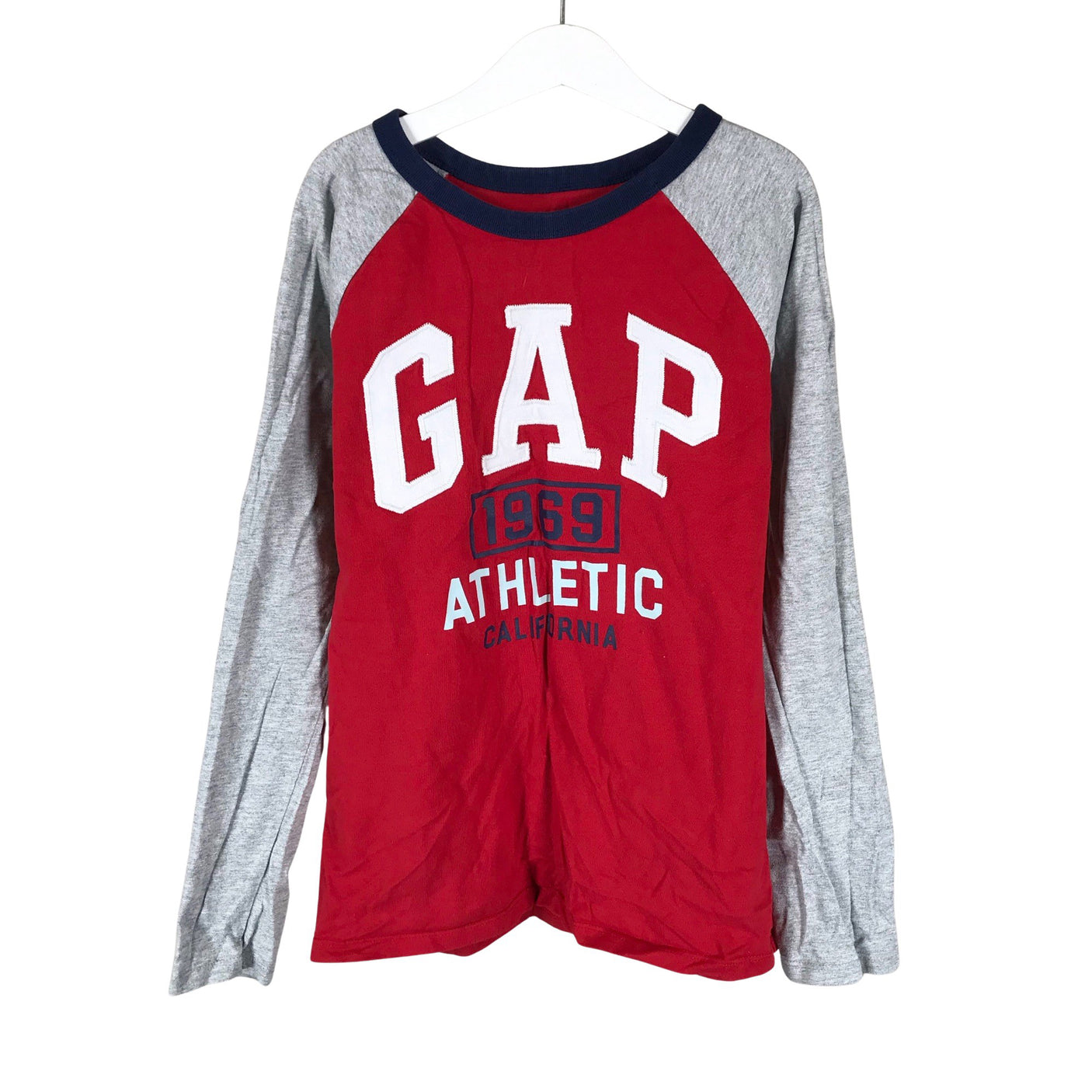 Unisex Gap - Trikotaažist pluus, suurus 140 - 146 - Punane (1)