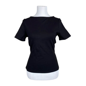 Unisex Selected - Lühikeste käistega pluus, suurus 38 - Must (1)