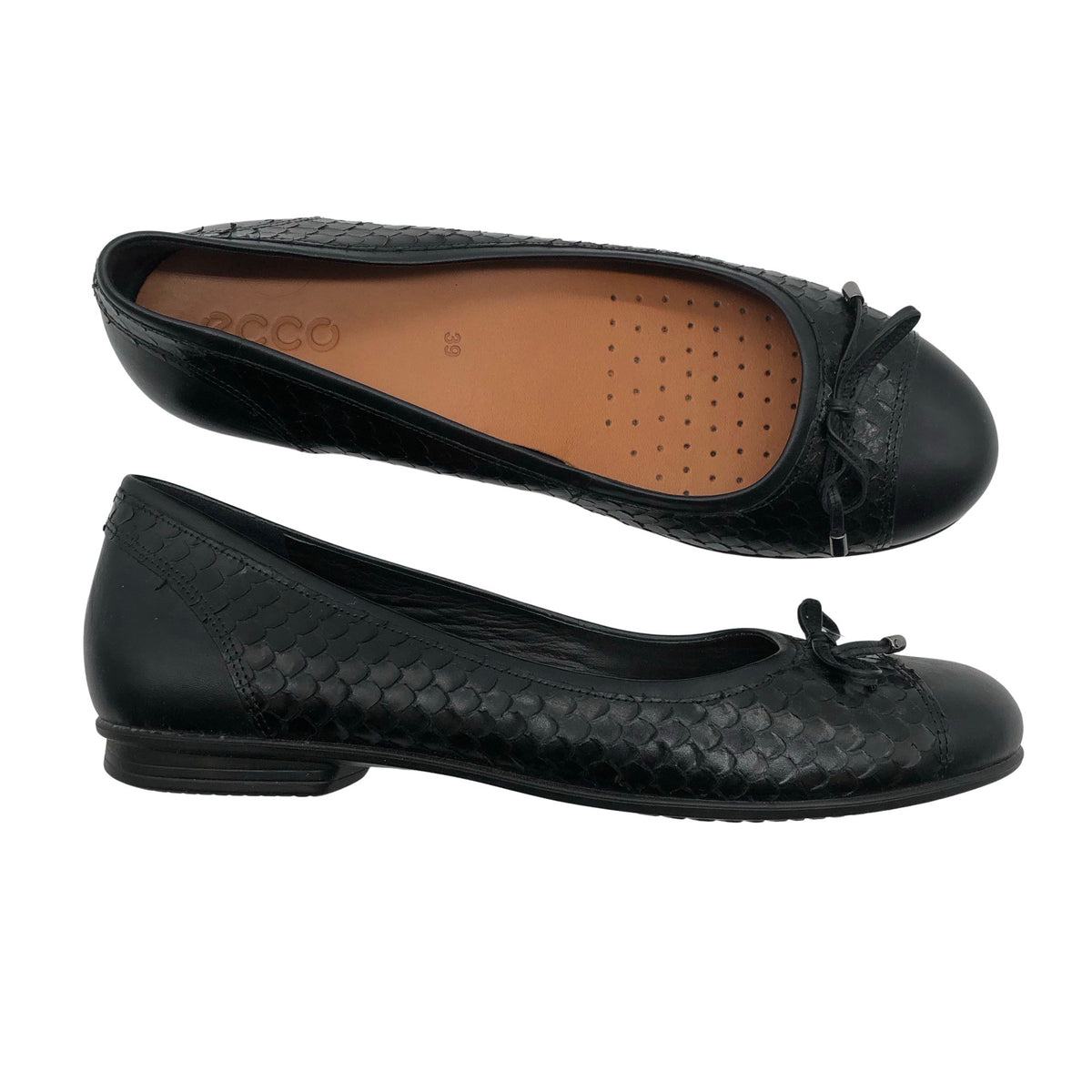 Unisex Ecco - Baleriinad, suurus 39 - Must (1)
