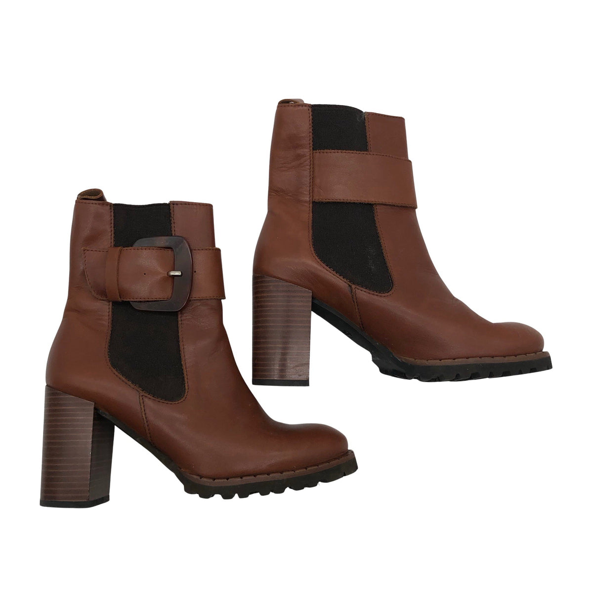 Unisex Kess - Poolsaapad, suurus 37 - Pruun (1)