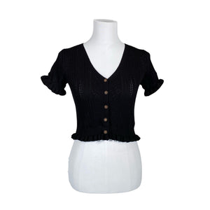 Unisex by Clara Paris - Kardigan, suurus 36 - Must (1)