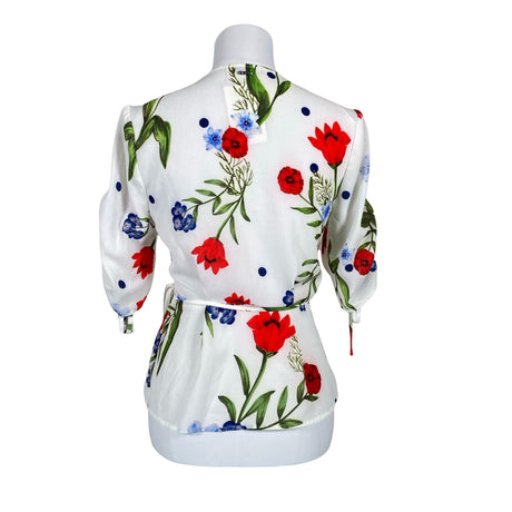 Unisex Guess - Lühikeste käistega pluus, suurus 36 - Valge (2)