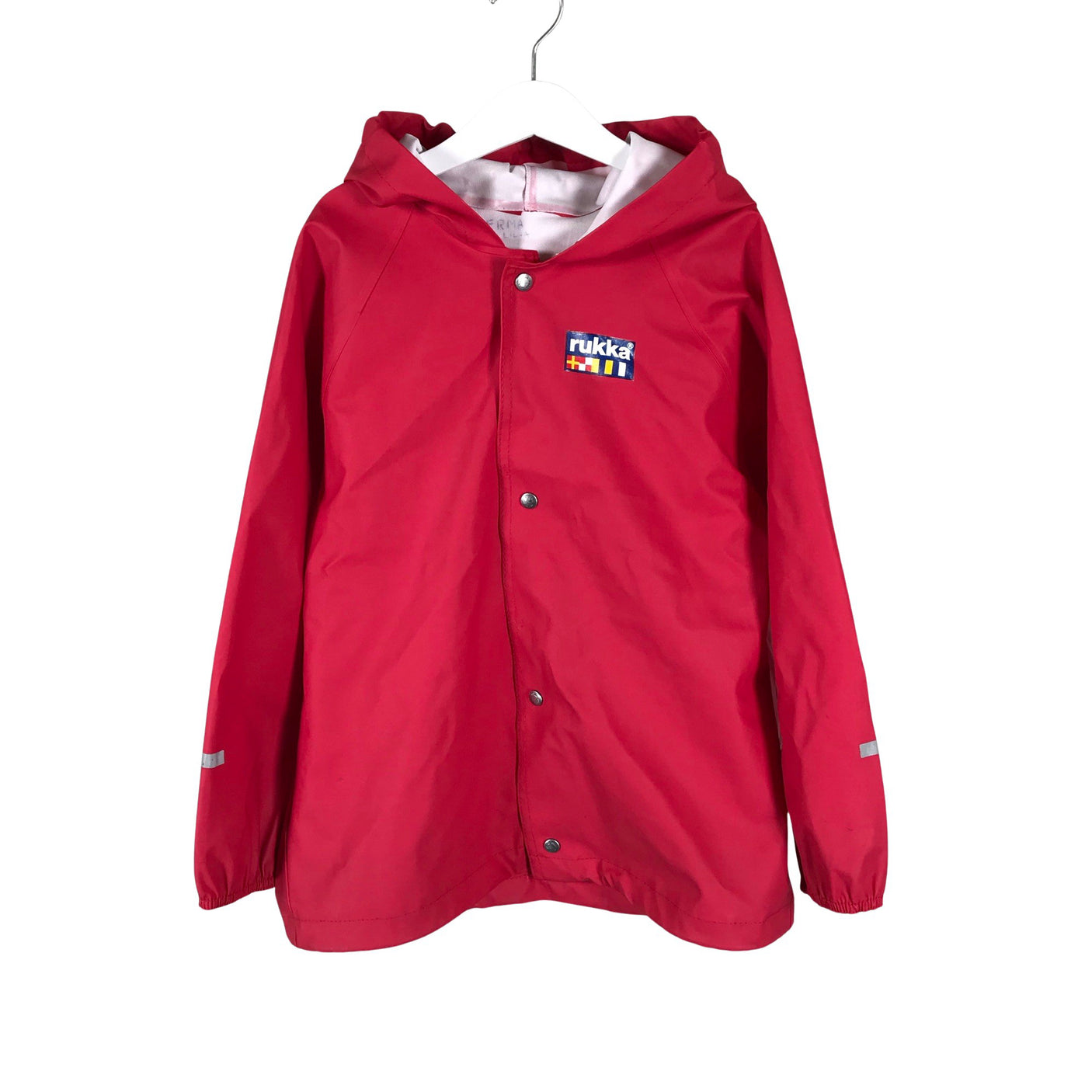 Unisex Rukka - Vihmajope, suurus 128 - 134 - Punane (1)