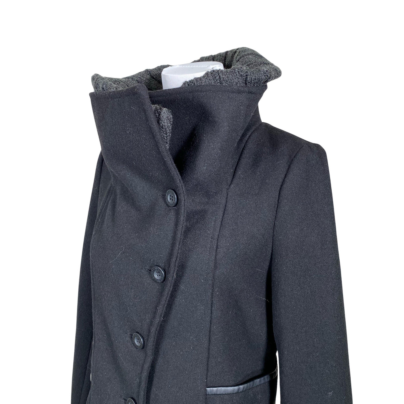 Unisex Desigual - Villane mantel, suurus 40 - Must (3)