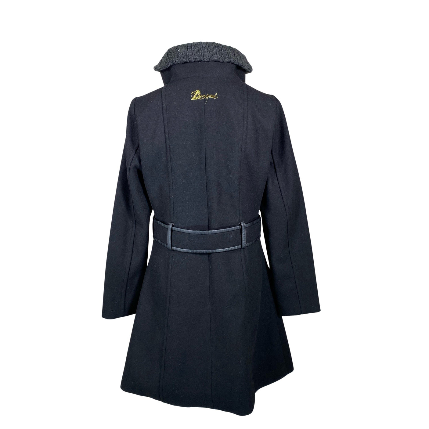 Unisex Desigual - Villane mantel, suurus 40 - Must (2)