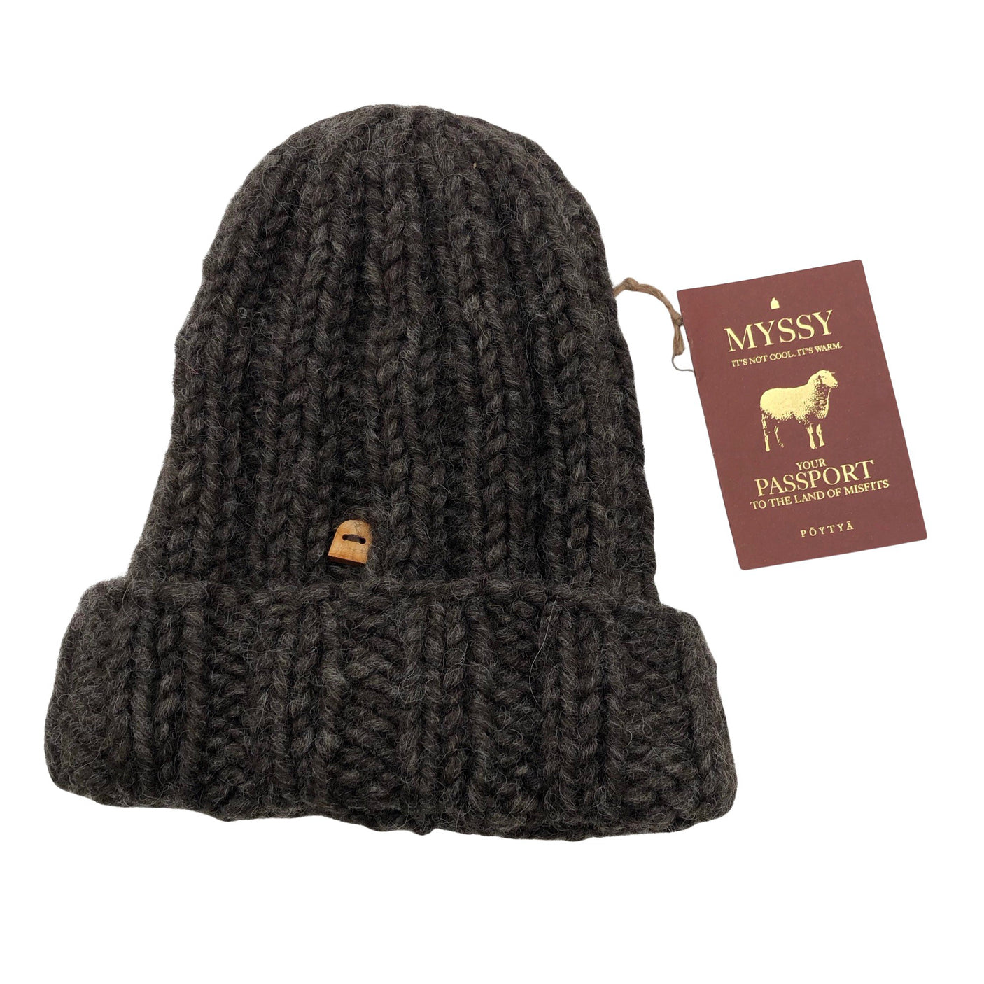 Unisex Myssyfarmi - Talvemüts, suurus 52 - 54 cm - Pruun (1)