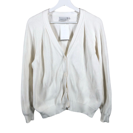 Unisex NOSH - Kardigan, suurus 40 - Looduslik valge ()