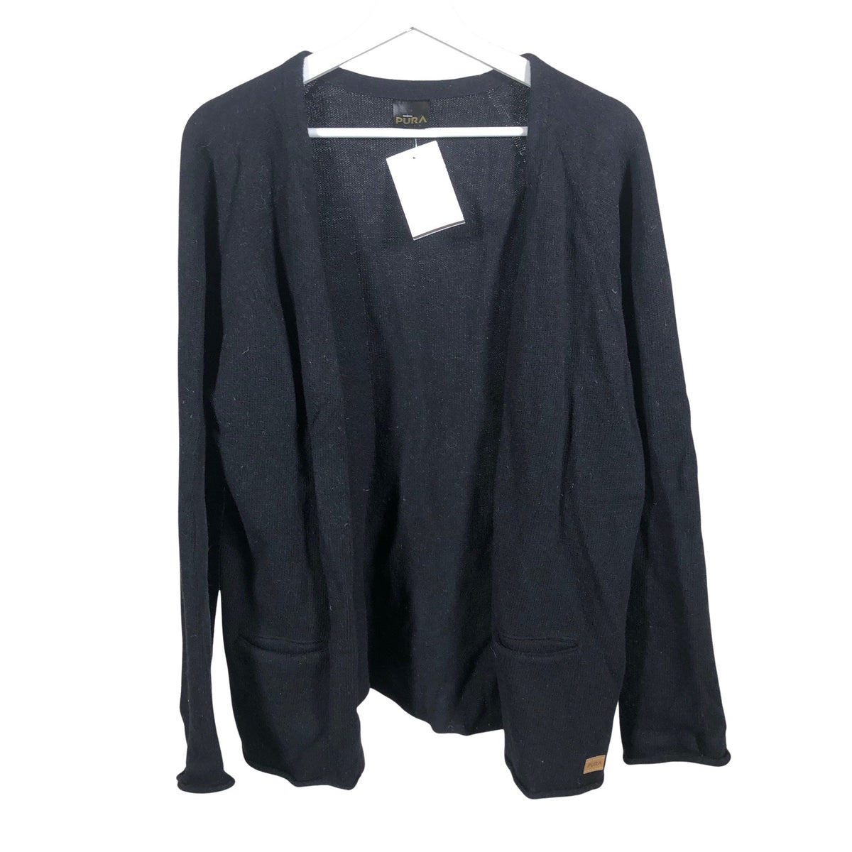 Unisex Pura Finland - Kardigan, suurus 40 - Must (1)