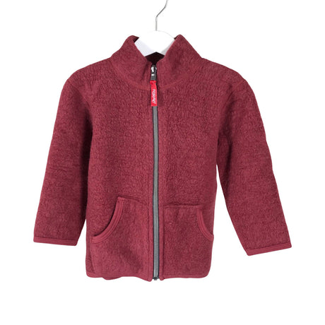 Unisex Ruskovilla - Fliisjakk, suurus 104 - 110 - Punane ()