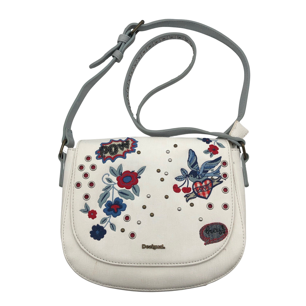 Unisex Desigual - Õlakott, suurus Midi - Valge (1)