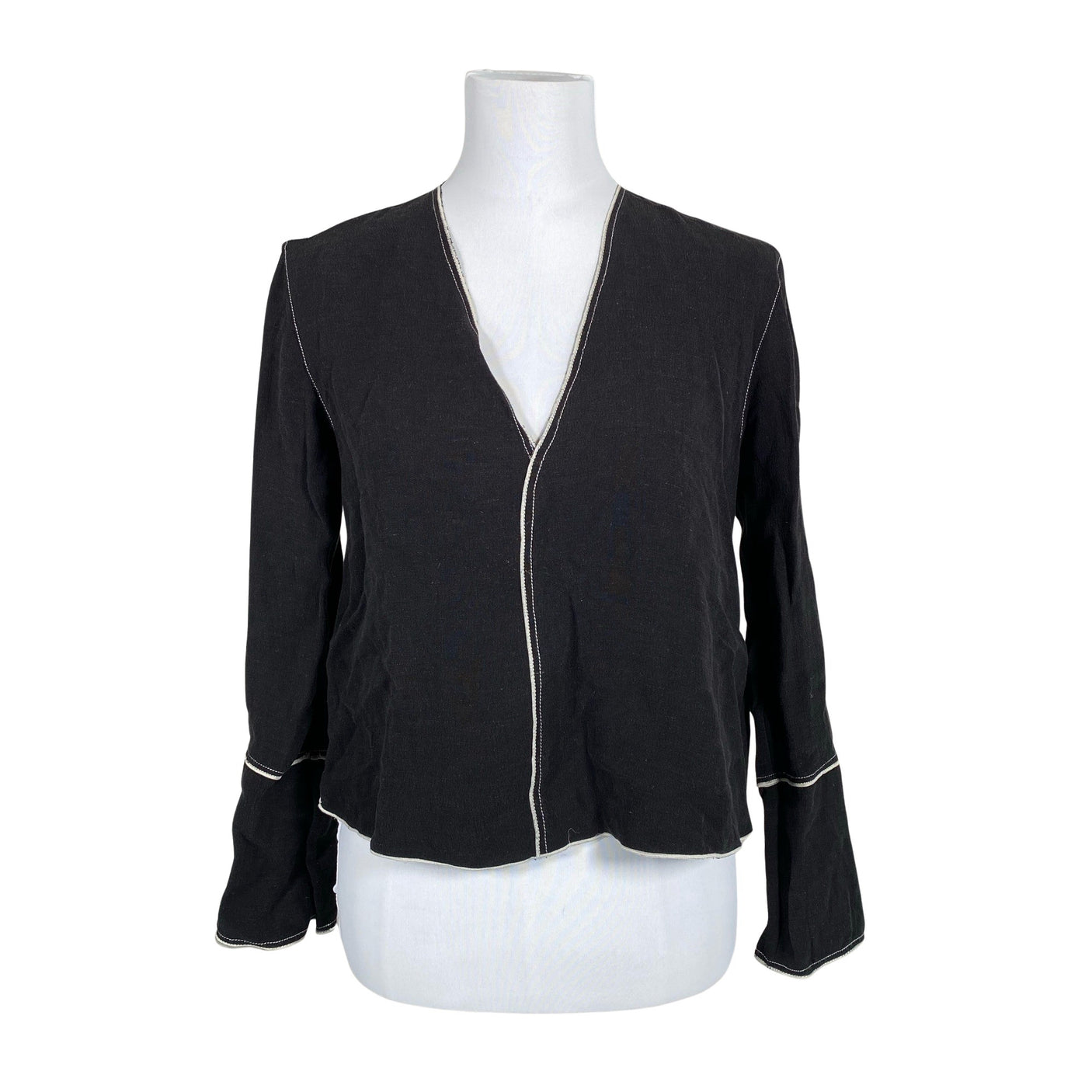 Unisex Massimo Dutti - Pluus, suurus 38 - Must (1)