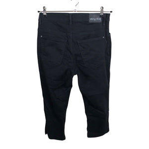 Unisex Very Nice - Mittevenivad poolpikad püksid, suurus W34 - Must (2)