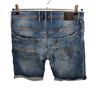 Unisex Guess - Teksast lühikesed püksid, suurus W29 - Helesinine (2)