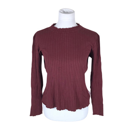 Unisex Aarrelabel - Trikotaažist pluus, suurus 38 - Veinipunane ()