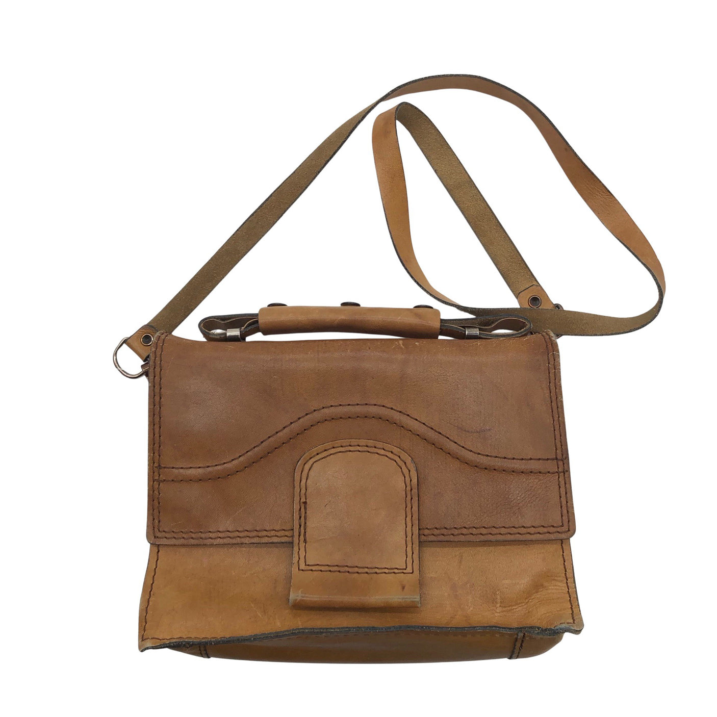 Unisex Handmade - Õlakott, suurus Midi - Pruun (1)