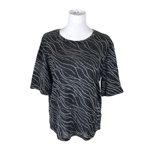 Unisex Lindex - Lühikeste käistega pluus, suurus 40 - Must (1)