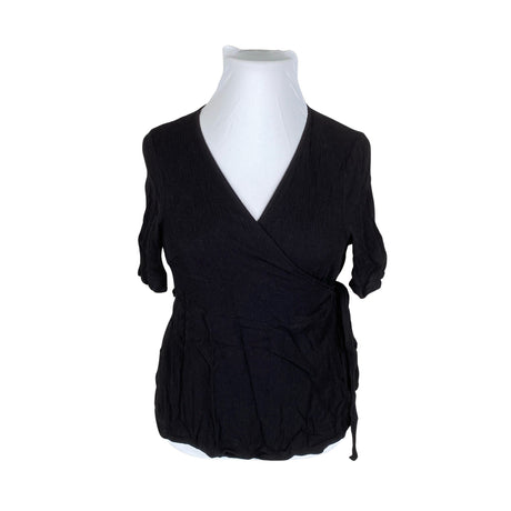 Unisex Zizzi - Lühikeste käistega pluus, suurus 46 - Must ()