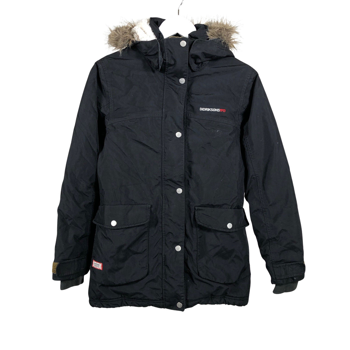 Unisex Didriksons - Talvejope, suurus 158 - 164 - Must (1)