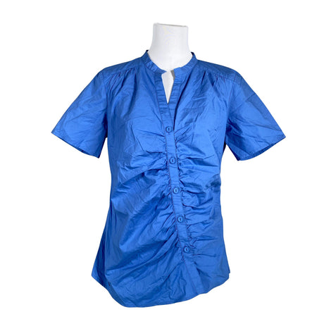 Unisex Monrow - Lühikeste käistega pluus, suurus 40 - Helesinine ()