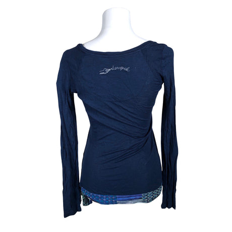 Unisex Desigual - Trikotaažist pluus, suurus 36 - Sinine (2)