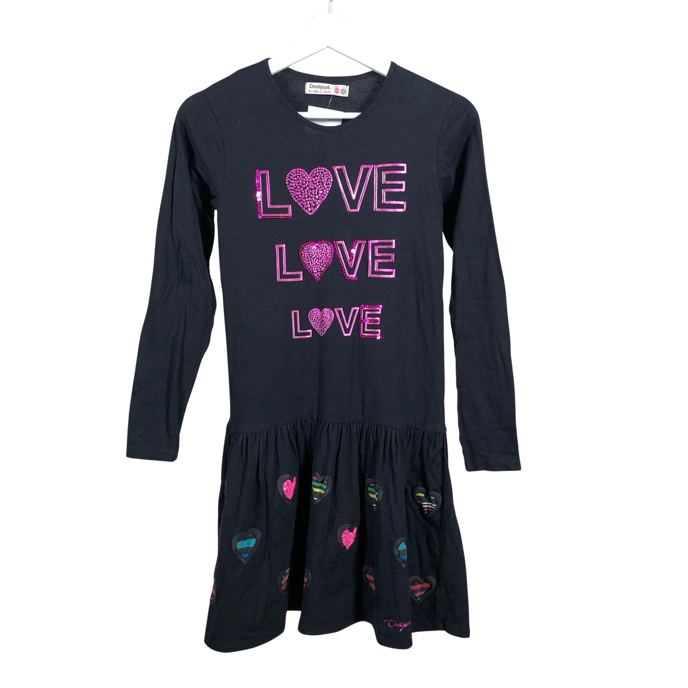 Unisex Desigual - Trikotaažist kleit, suurus 158 - 164 - Must (1)