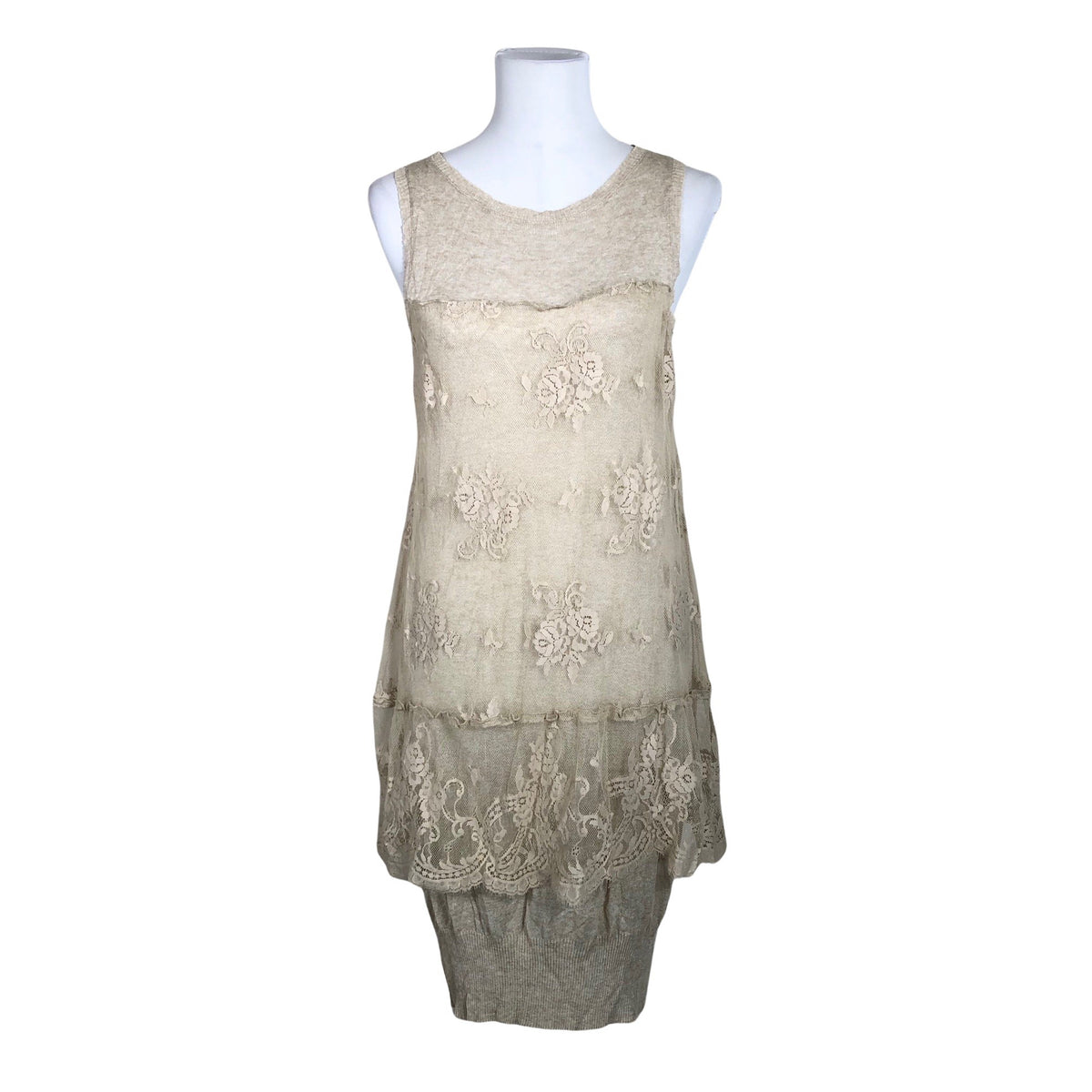Unisex Lauren Vidal - Kootud tuunika, suurus 40 - Beige (1)