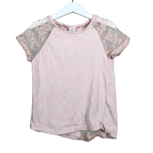 Unisex Lindex - T-särk, suurus 122 - 128 - Heleroosa (1)