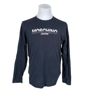 Unisex Moschino Jeans - Trikotaažist pluus, suurus L - Must (1)