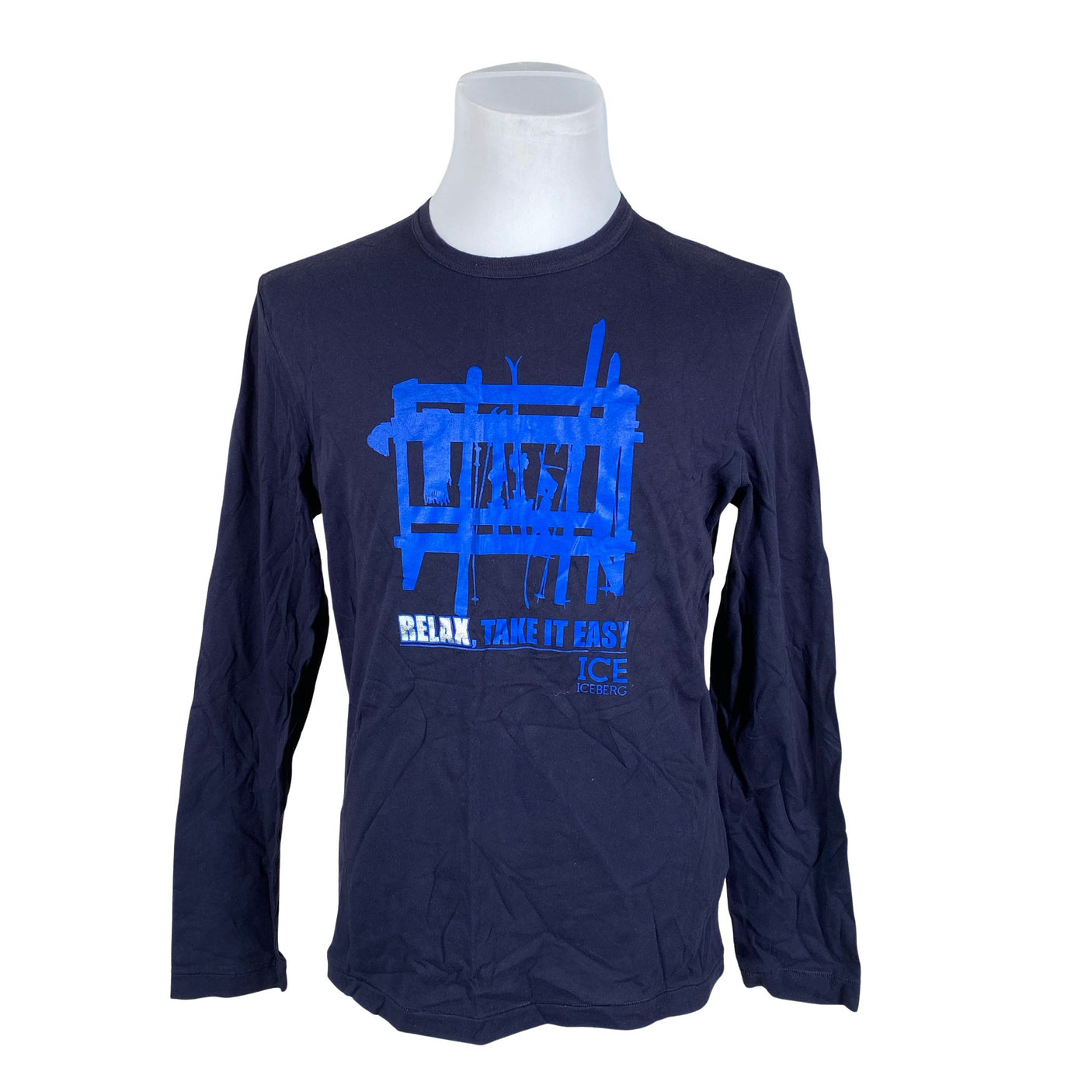 Unisex Iceberg - Trikotaažist pluus, suurus XL - Sinine (1)