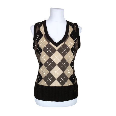 Unisex Tom Tailor - Kootud vest, suurus 40 - Pruun ()