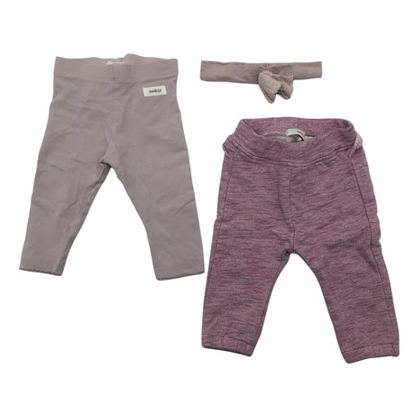 Unisex Newbie - Trikotaažist püksid, suurus 62 - 68 - Lilla ()