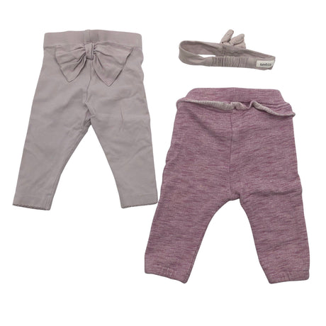 Unisex Newbie - Trikotaažist püksid, suurus 62 - 68 - Lilla (2)