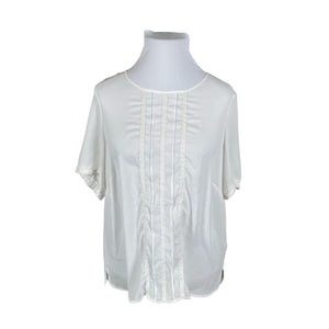 Unisex Atelier - Lühikeste käistega pluus, suurus 46 - Valge (1)