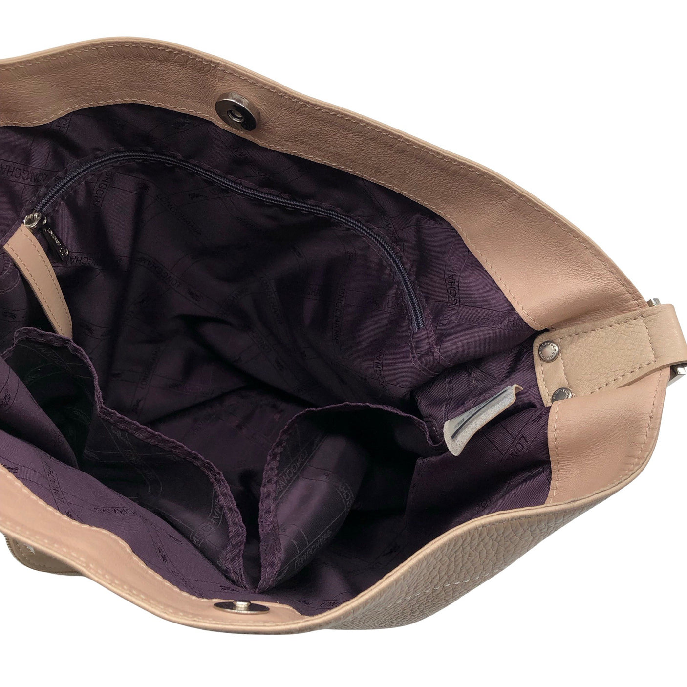 Unisex Longchamp - Õlakott, suurus Maxi - Beige (3)