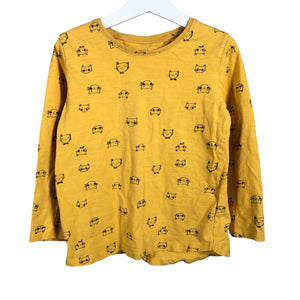 Unisex Lindex - Trikotaažist pluus, suurus 116 - 122 - Kollane (1)