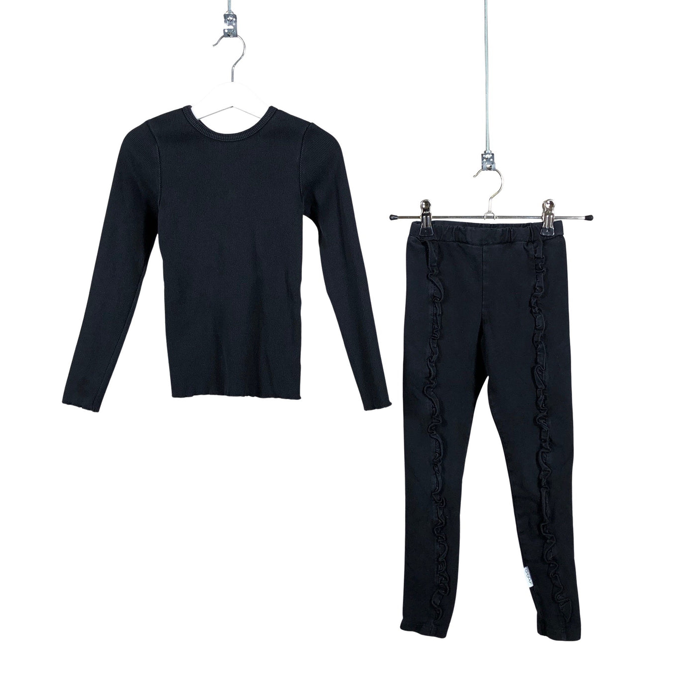 Unisex Gugguu - Trikotaažist püksid, suurus 110 - 116 - Must (1)